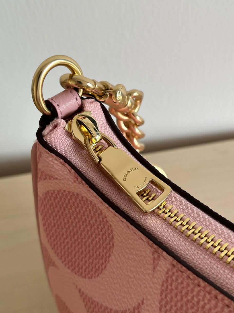 Powder Pink Terry Shoulder Bag