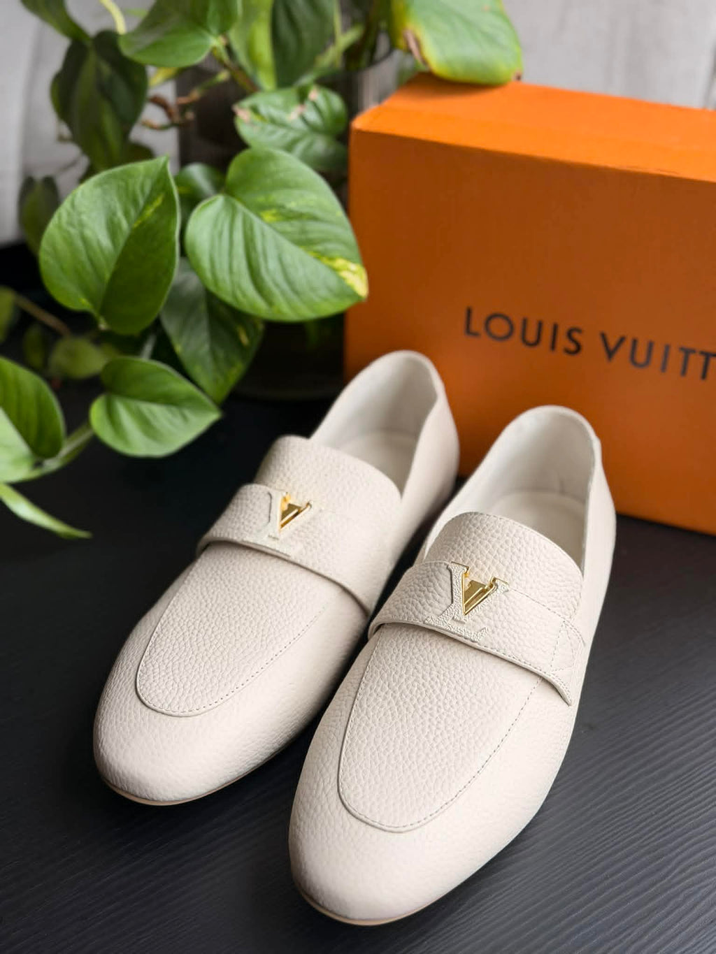Louisa Light Grey Loafers