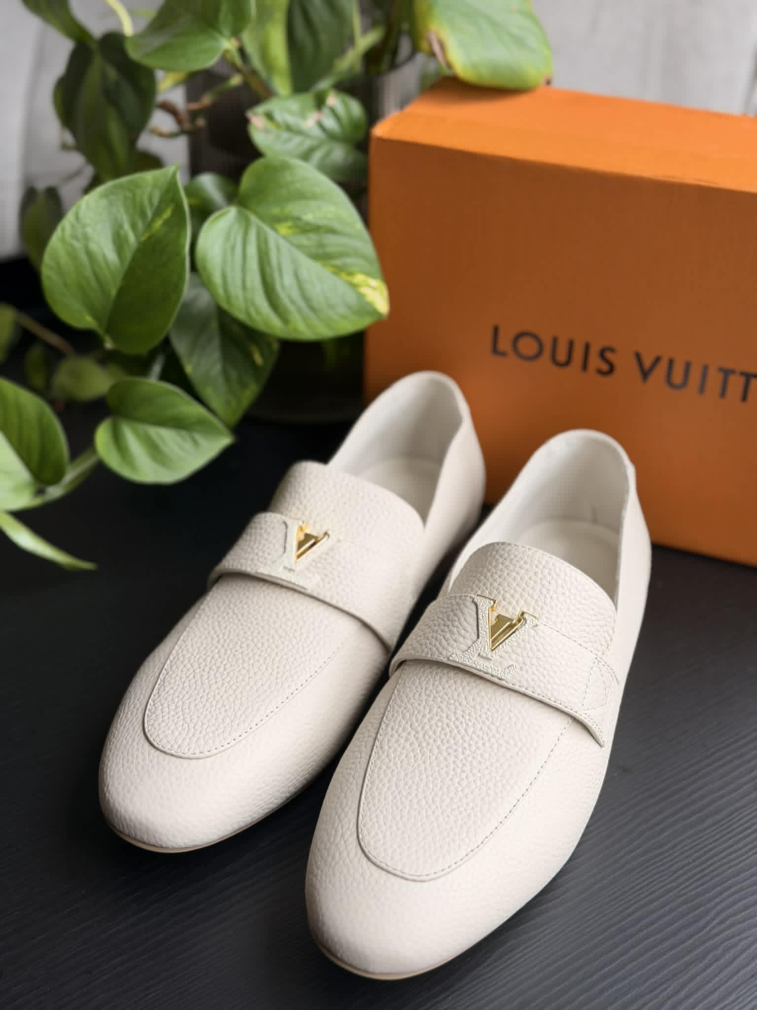 Louisa Light Grey Loafers