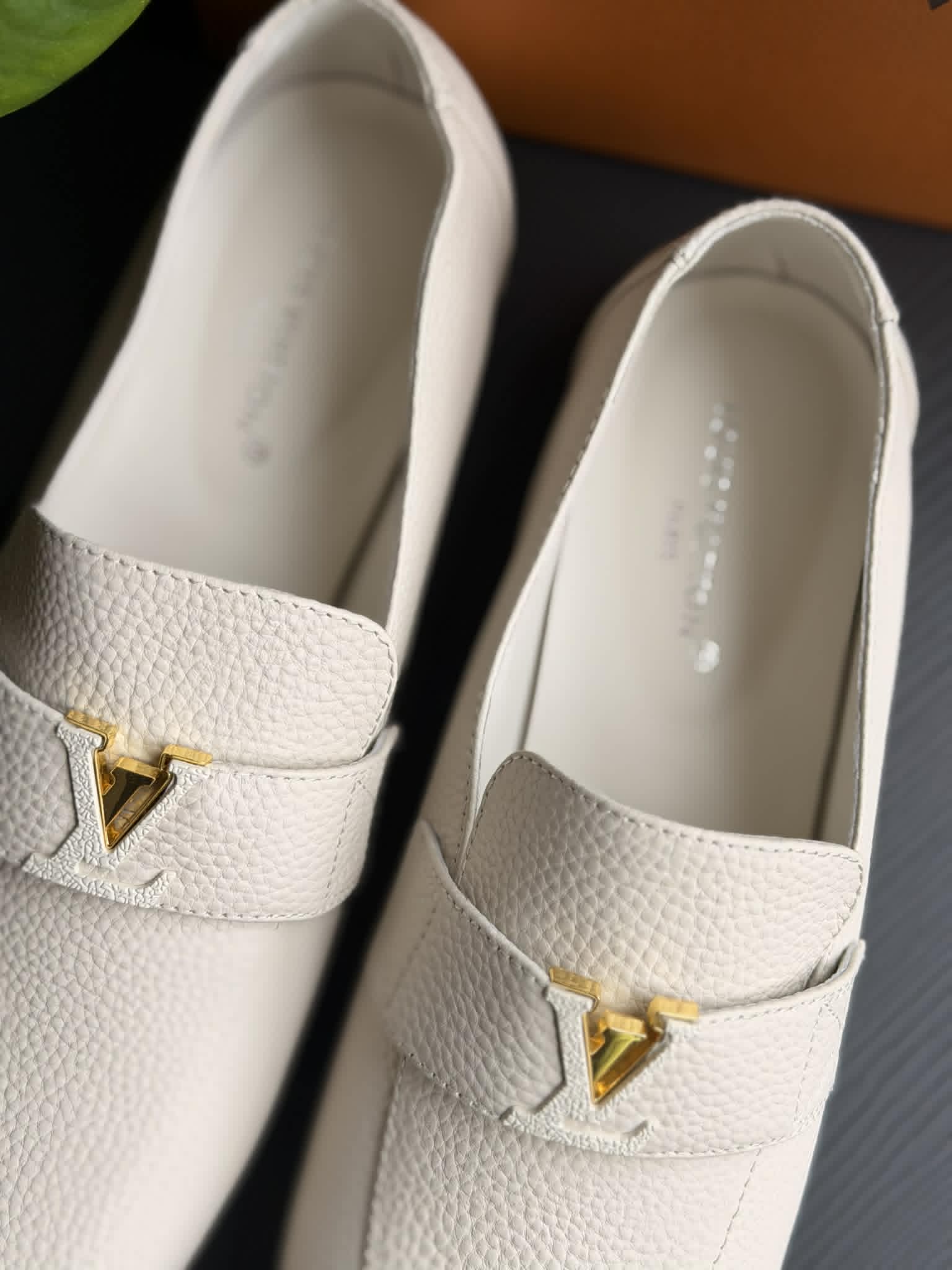 Louisa Light Grey Loafers