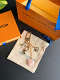 Louisa Pink Heart Bag Charm
