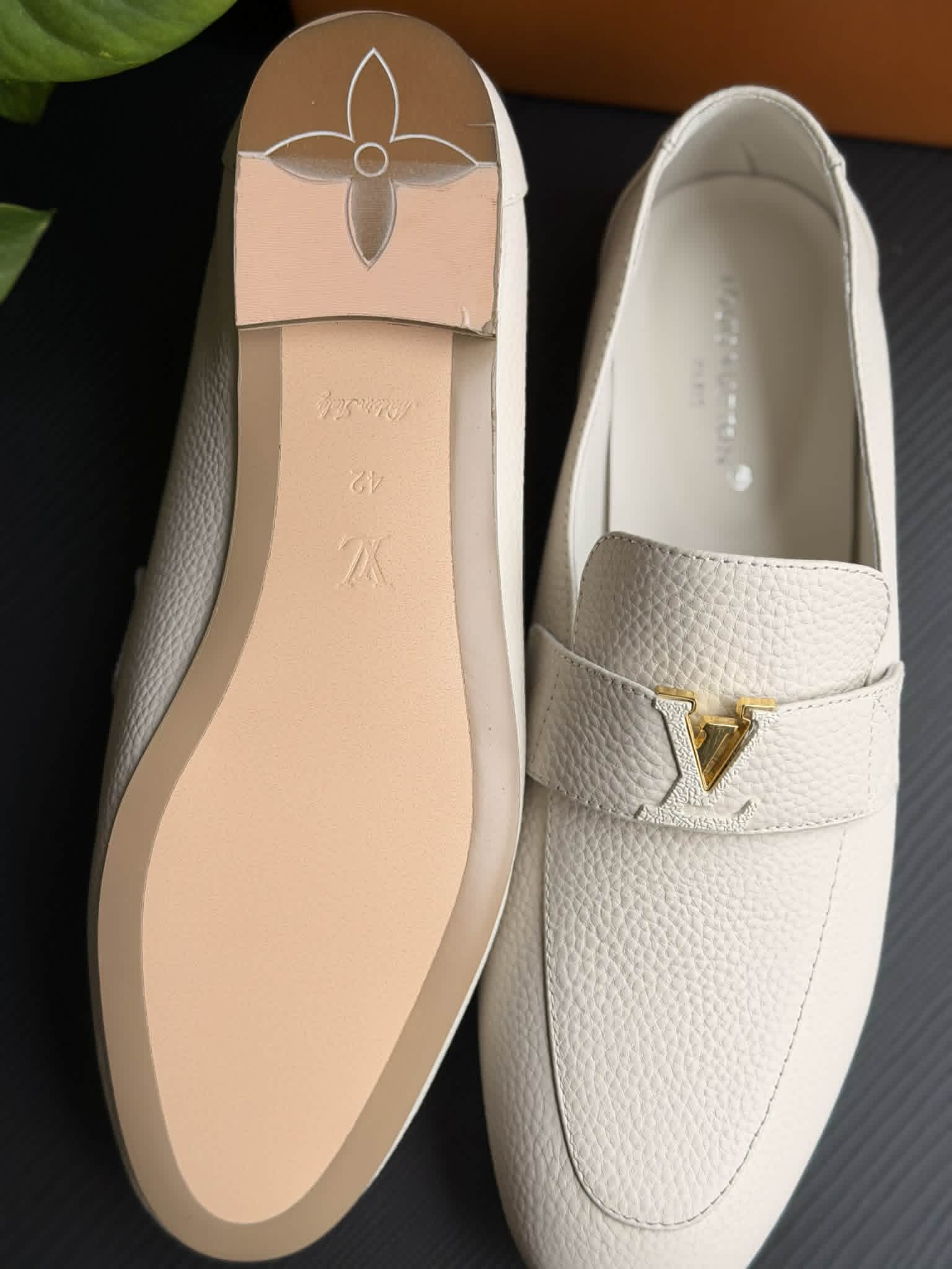Louisa Light Grey Loafers