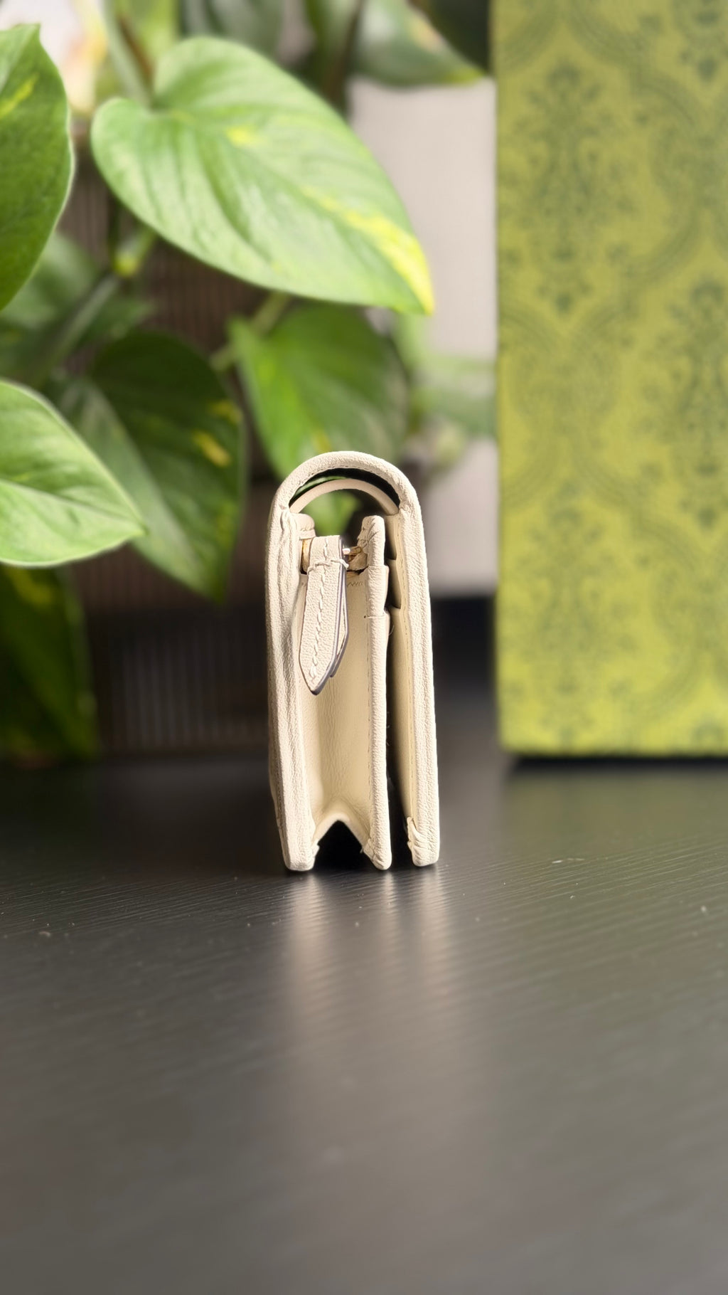 Mini Bag - White Emblem with Matching Purse